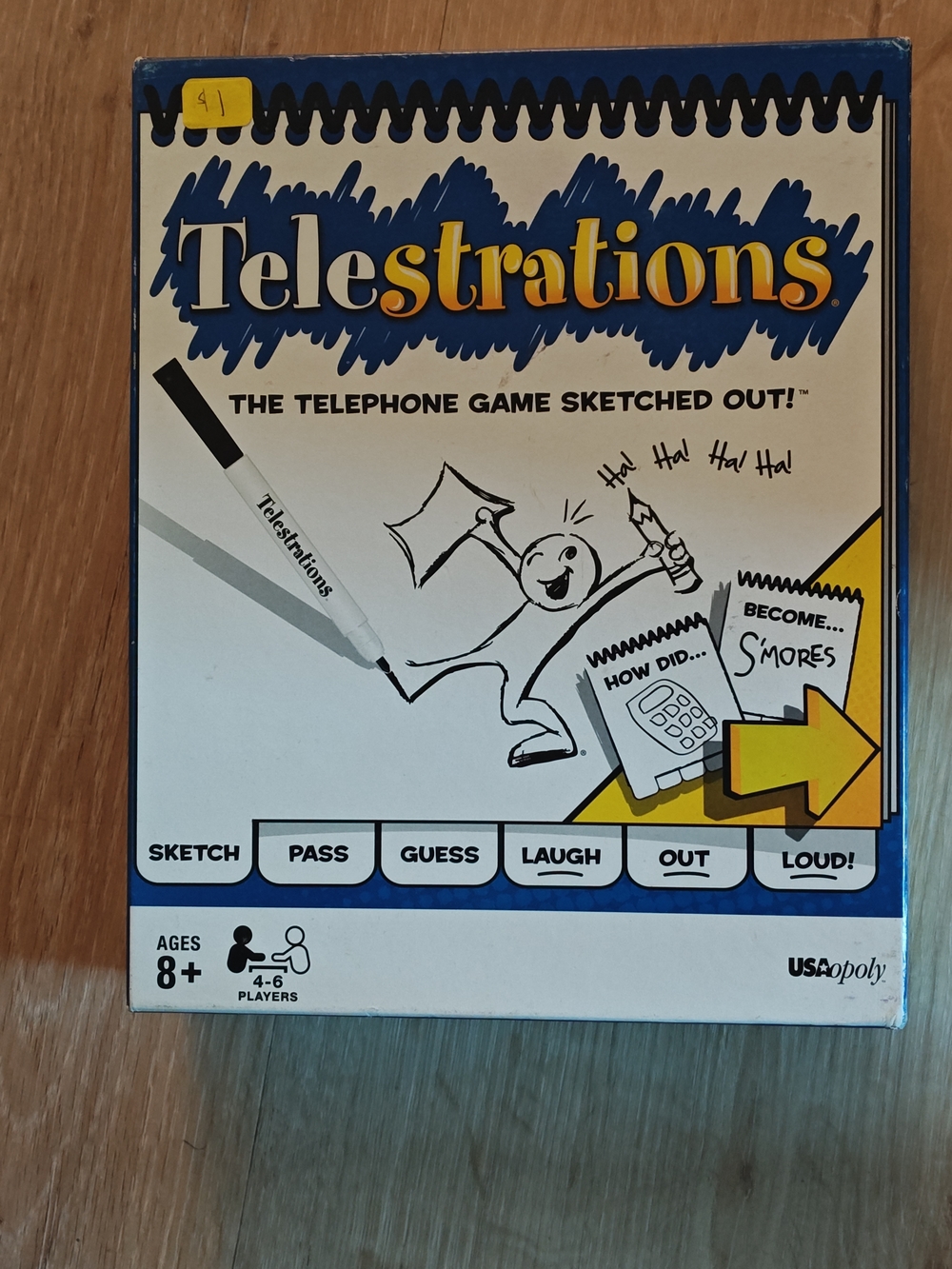 Hasbro Telestrations Game - Blue and White